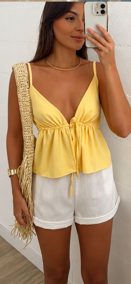 Blusa Amarração Frontal